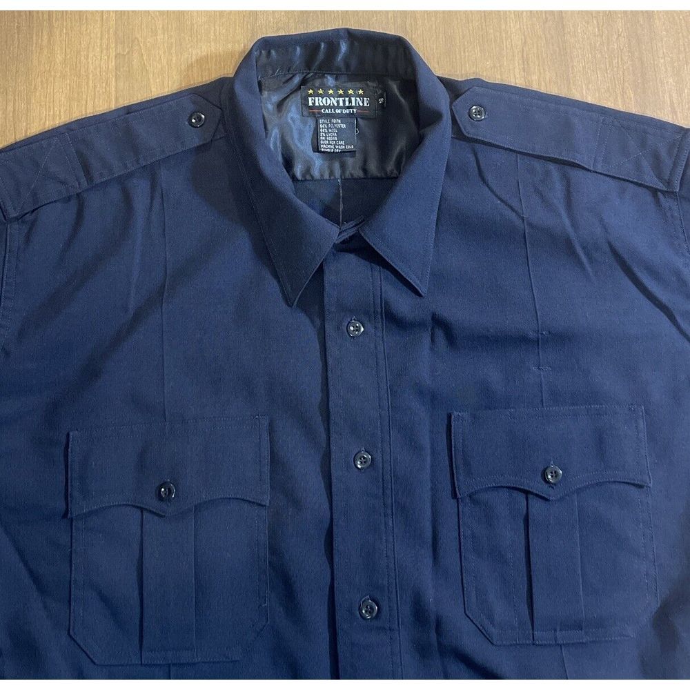 Frontline Call Of Duty Black Law Enforcement‎ Short Sleeve Shirt Sz. 18 2XL